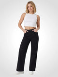 Dad Fit Jeans – Schwarz, High Waist Mara