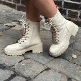 beige Stiefeletten