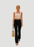Flared schwarze Jeans Anna-Damen-Jeans in modernen Schnitten Mara