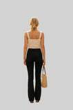 Flared schwarze Jeans Anna-Damen-Jeans in modernen Schnitten Mara
