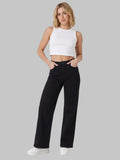 Dad Fit Jeans – Schwarz, High Waist Mara