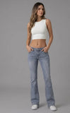 Low Waist Flared Jeans Tilda - Body-hugging cut, flared leg & modern hip look - Mara