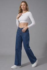Wide Leg Jeans “Paula” – Low Waist Elegance. Modern fit. Everyday Confidence. - Mara