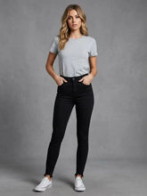 High Waist Skinny Jeans Schwarz Niki