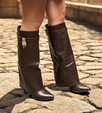 Stiefel Niki Dunkelbraun/Schwarz