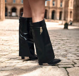 Stiefel Niki Dunkelbraun/Schwarz