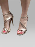 High heels Schuh Moni gold Mara