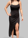 Midi Dress LANA – Elegantes Kleid mit Schlitz | Mara Mara