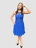 Kleid „Amy“ – Eleganz in Royalblau Mara
