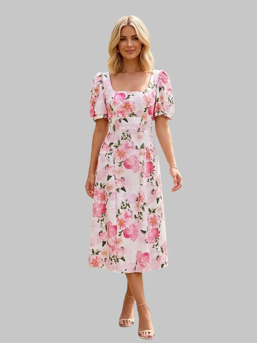 Kleid „Amira“ – Florale Leichtigkeit für jeden Anlass Mara