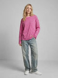 langarm Oversize gestreifte T‑Shirt Marie Mara