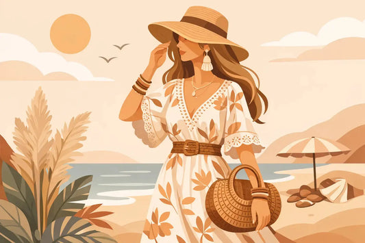 Boho Kleid für den Sommer richtig stylen
