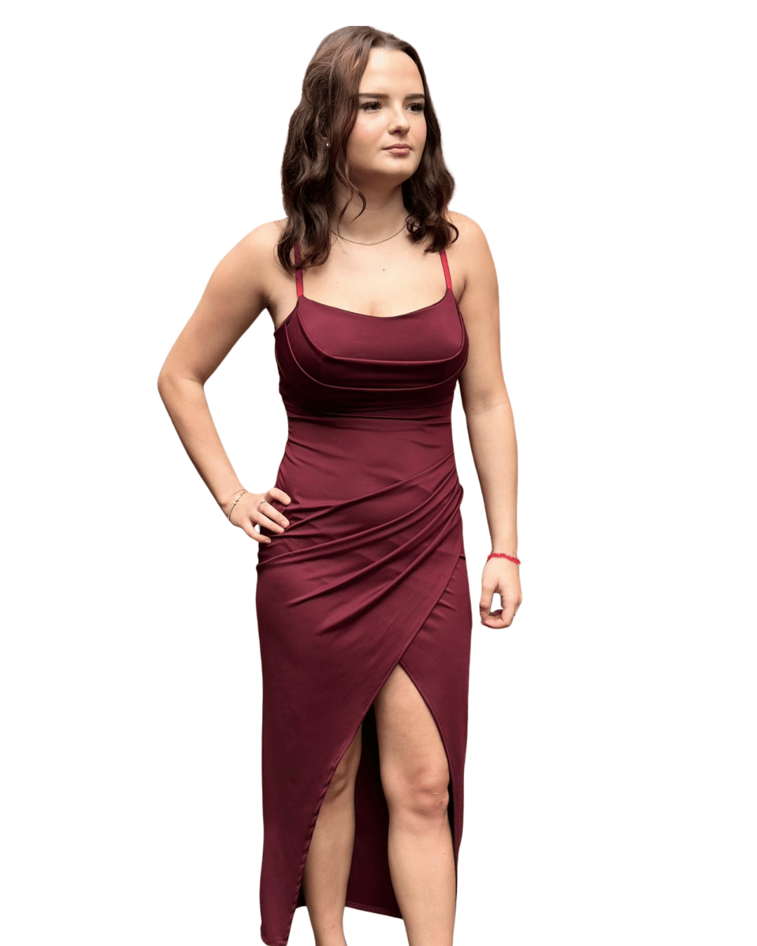 Midikleid LANA mit Schlitz