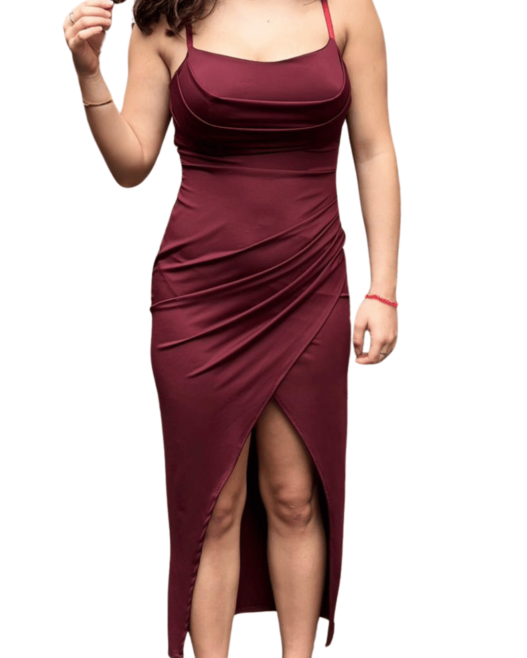 Midikleid LANA mit Schlitz