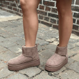 Stiefeletten Susi Dunkelbraun/Grau/Schwarz