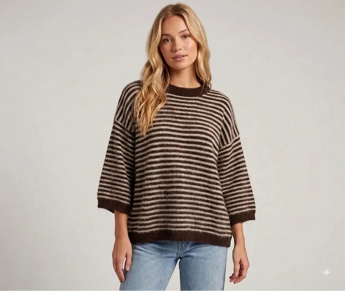 The striped sweater Lili stands for cosy lightness Mara