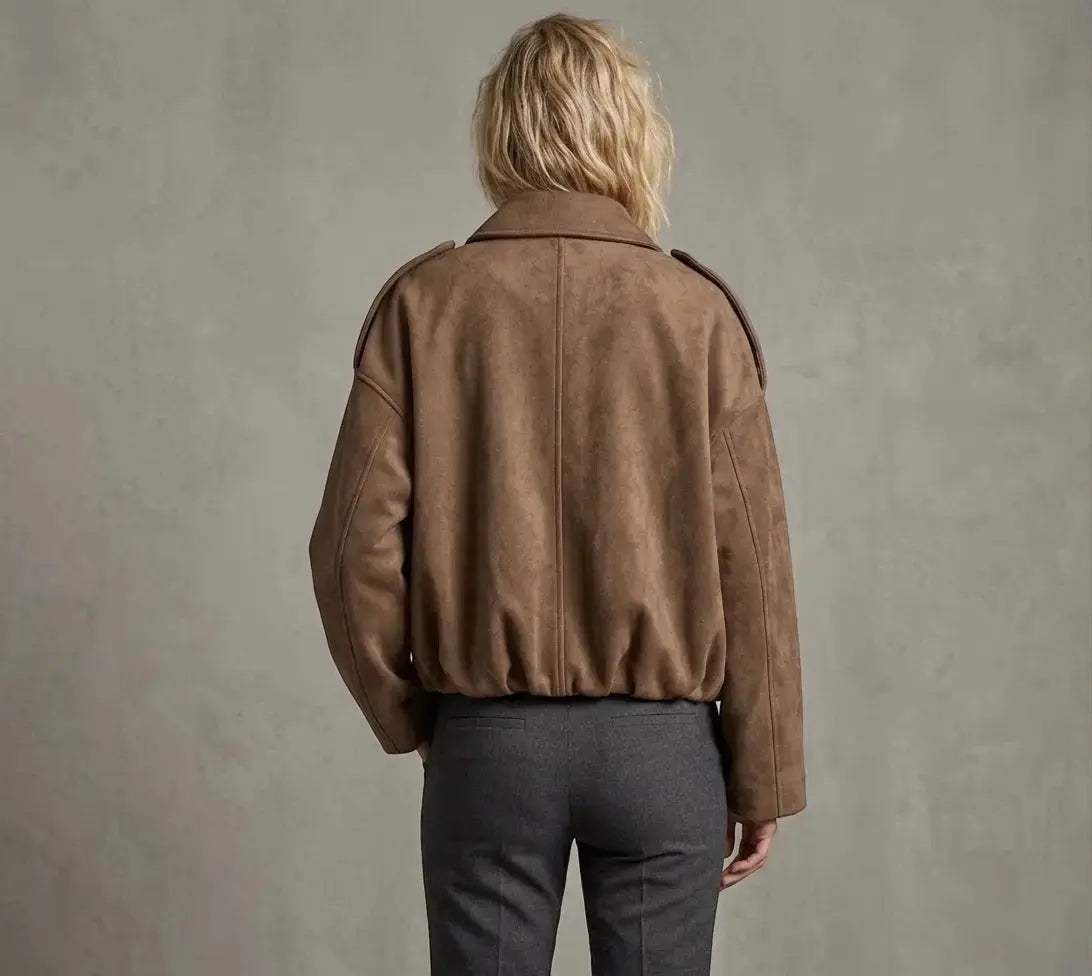 The Cindy jacket is a modern eye-catcher in soft suede look - Mara