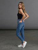 Blue Skinny Jeans Cindy – High Waist for a slim, feminine silhouette - Mara
