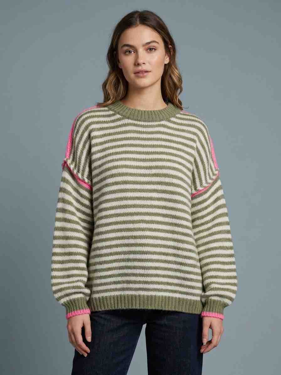 triped Knit Sweater Jana – Soft Texture, Modern Fit & Everyday Cozy Style - Mara