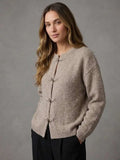 Cardigan Katharina – Textured Knit, Unique Toggle Design & Modern Cozy Elegance - Mara