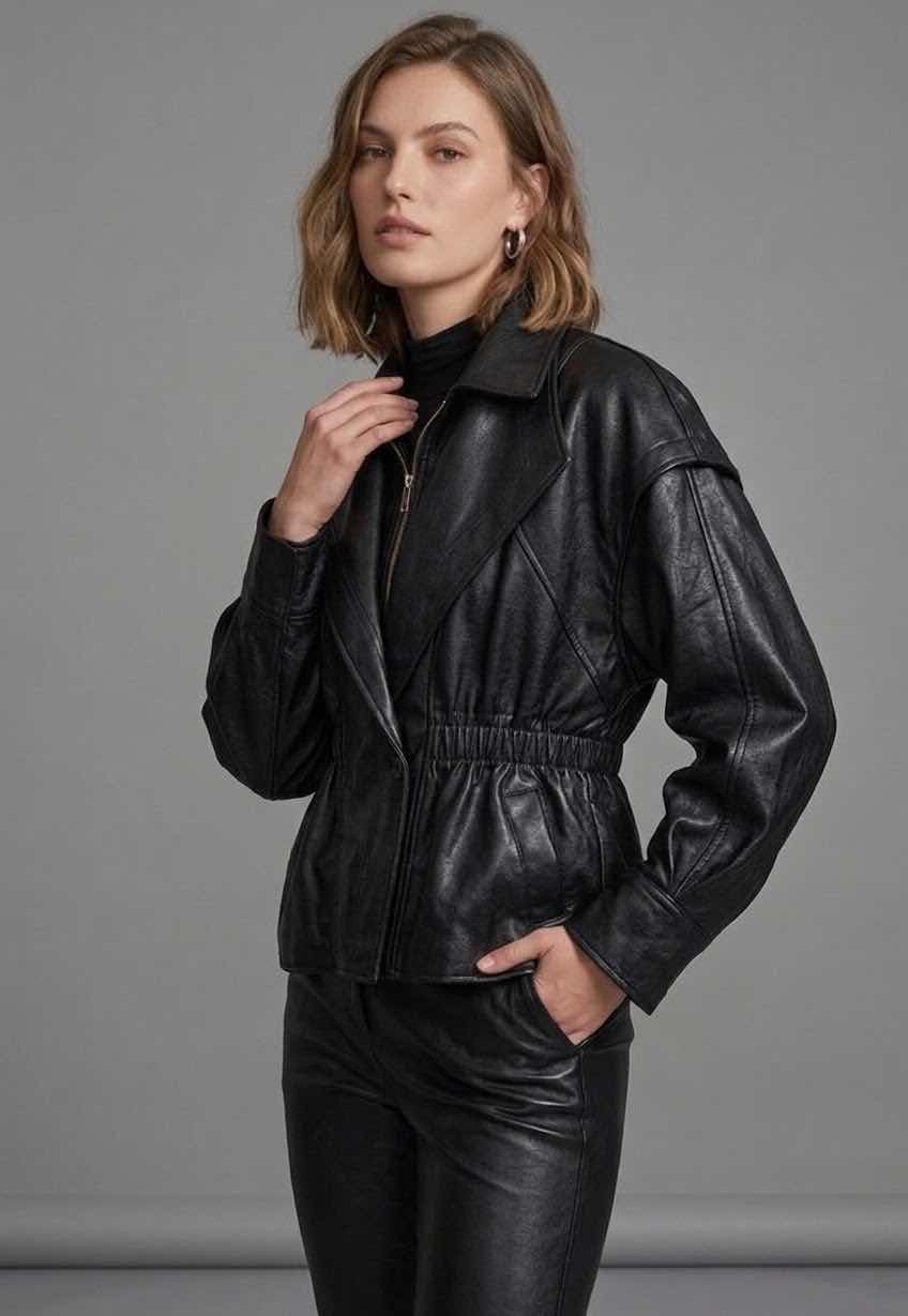 Artificial Leather Jacket Jasmin – Sleek Design, Modern Fit & Premium Faux‑Leather Style Mara