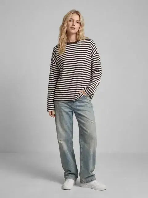 Long sleeve oversize striped t-shirt Marie Mara