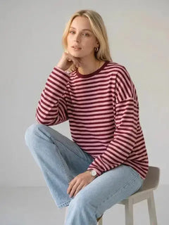 Long sleeve oversize striped t-shirt Marie Mara