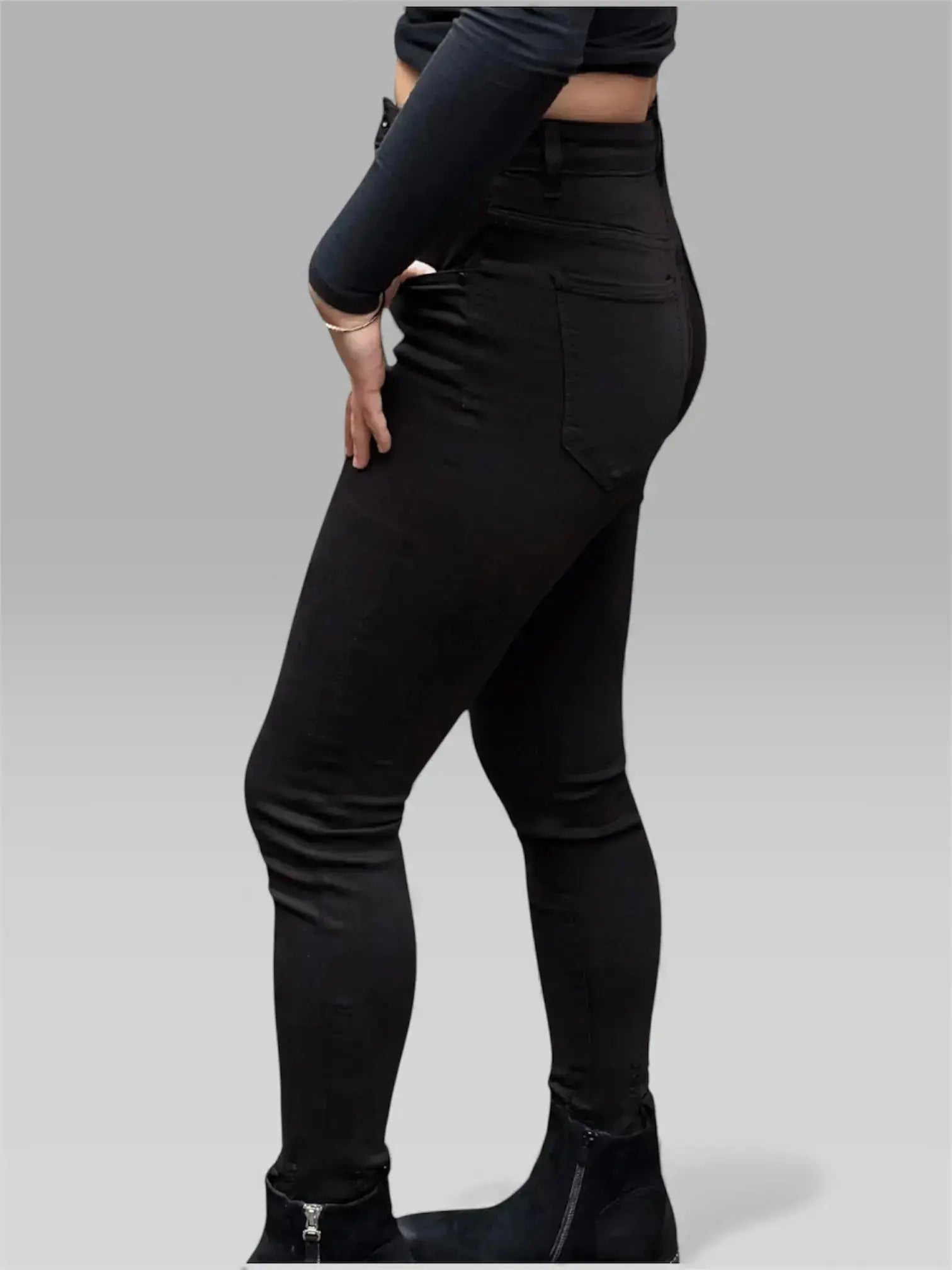 High waist Skinny Jeans Black Niki Mara