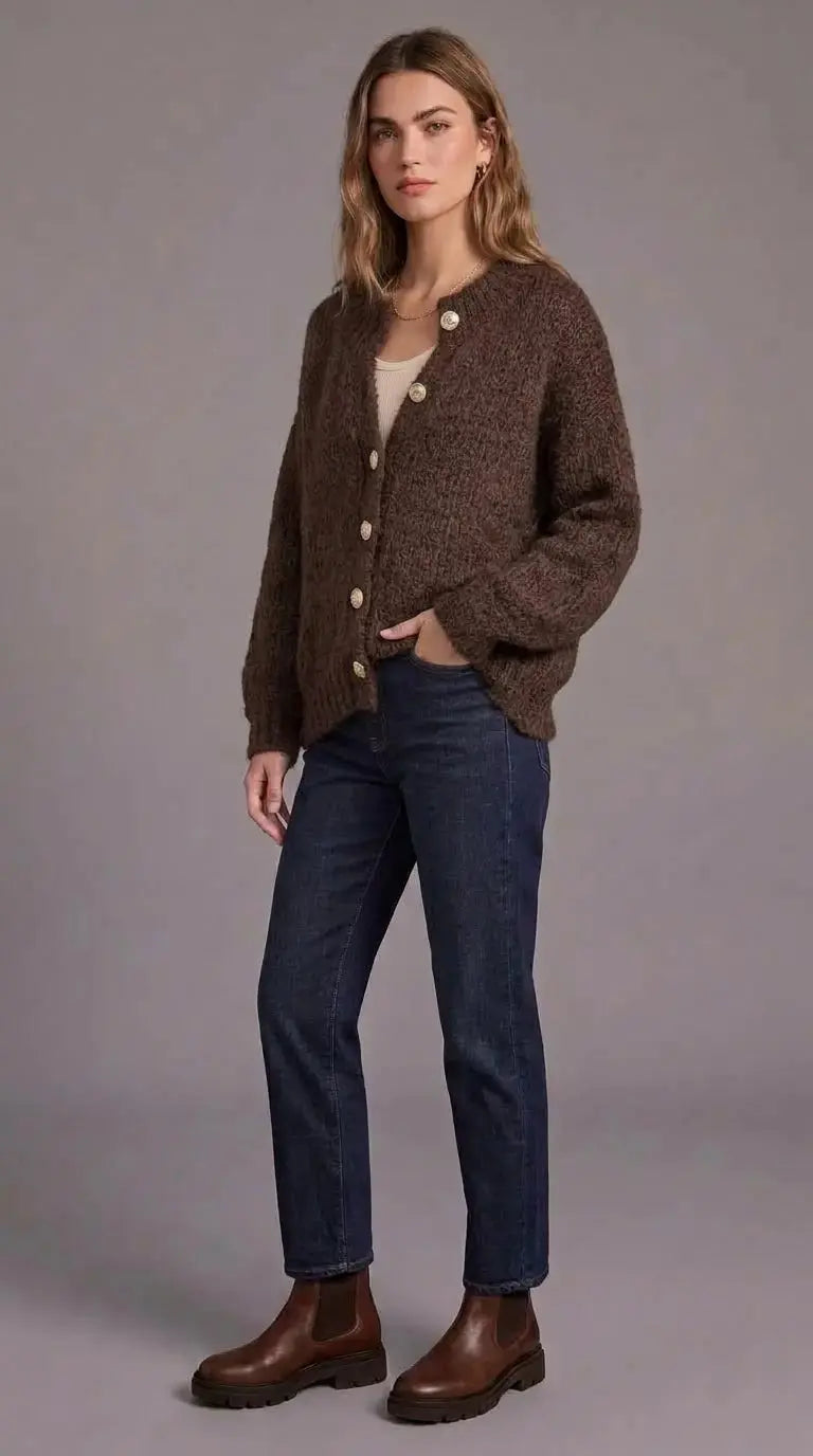 Freya Knit Cardigan – Cozy Textured Women’s Sweater - Mara