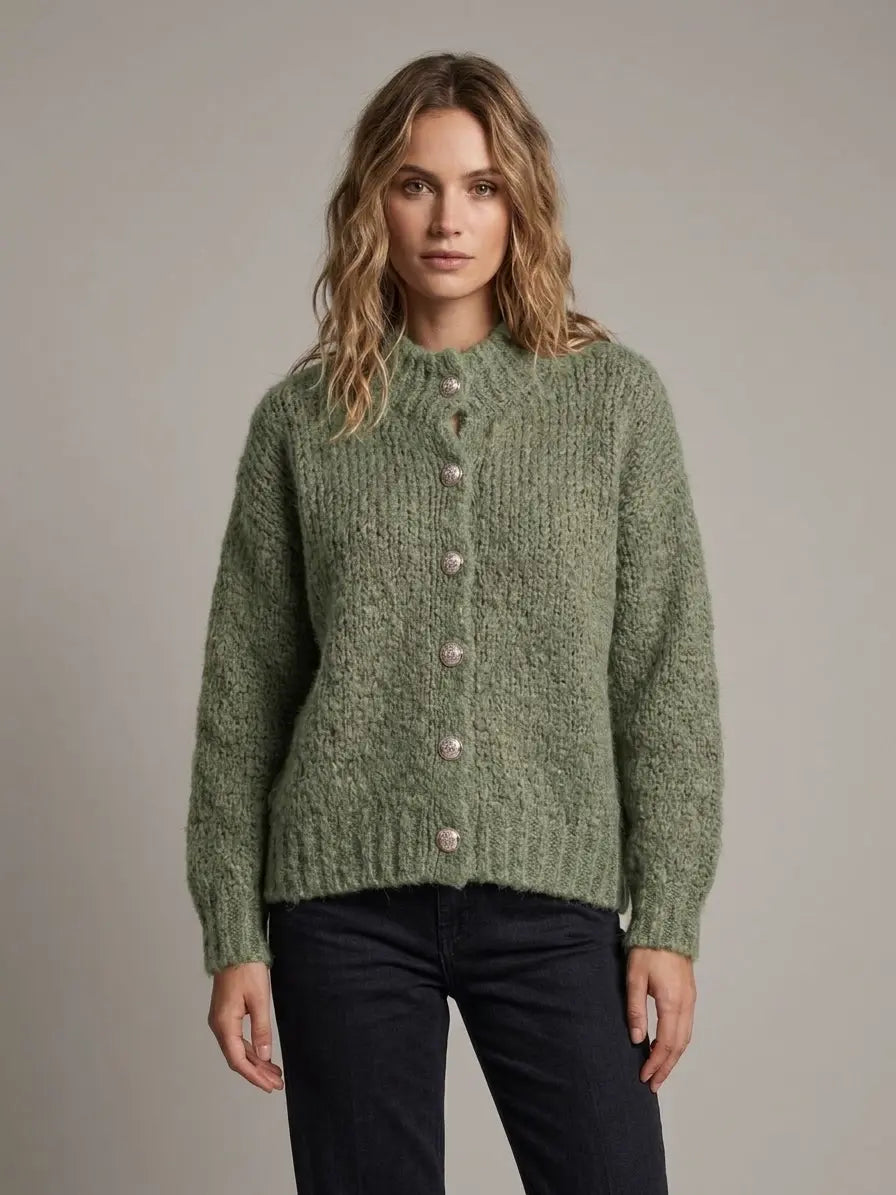 Freya Knit Cardigan – Cozy Textured Women’s Sweater - Mara