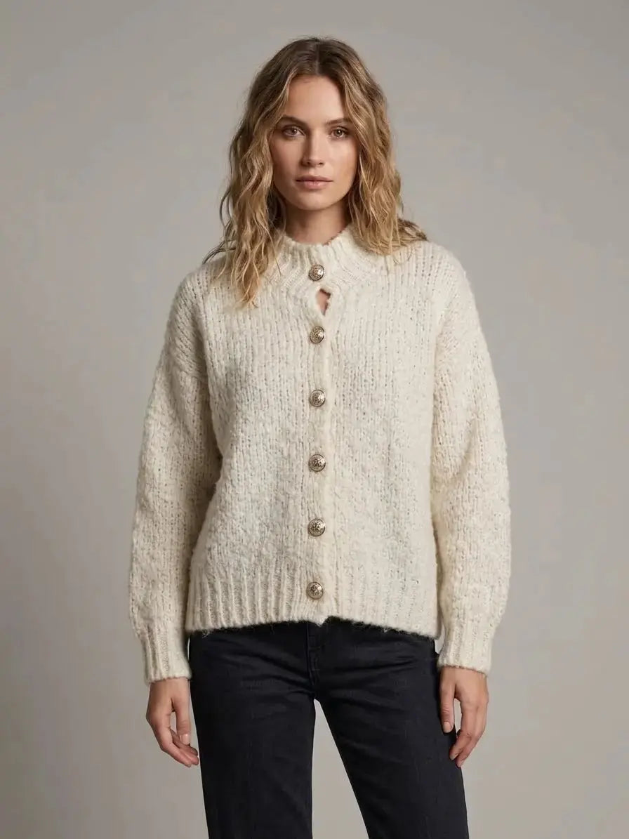 Freya Knit Cardigan – Cozy Textured Women’s Sweater - Mara