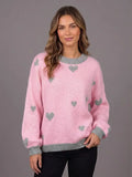 Martha Sweater – Premium Heart‑Pattern Women’s Knitwear in Multiple Colours