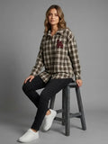 Blouse Ronja – Modern Check Pattern Blouse for Everyday Style | Mara