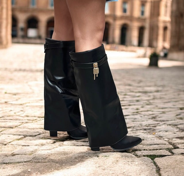 Stiefel Niki Dunkelbraun/Schwarz