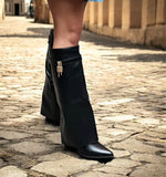 Stiefel Niki Dunkelbraun/Schwarz