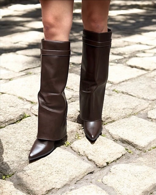 Stiefel Niki Dunkelbraun/Schwarz