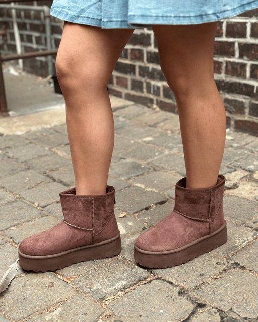 Stiefeletten Susi Dunkelbraun/Grau/Schwarz