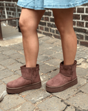 Stiefeletten Susi Dunkelbraun/Grau/Schwarz