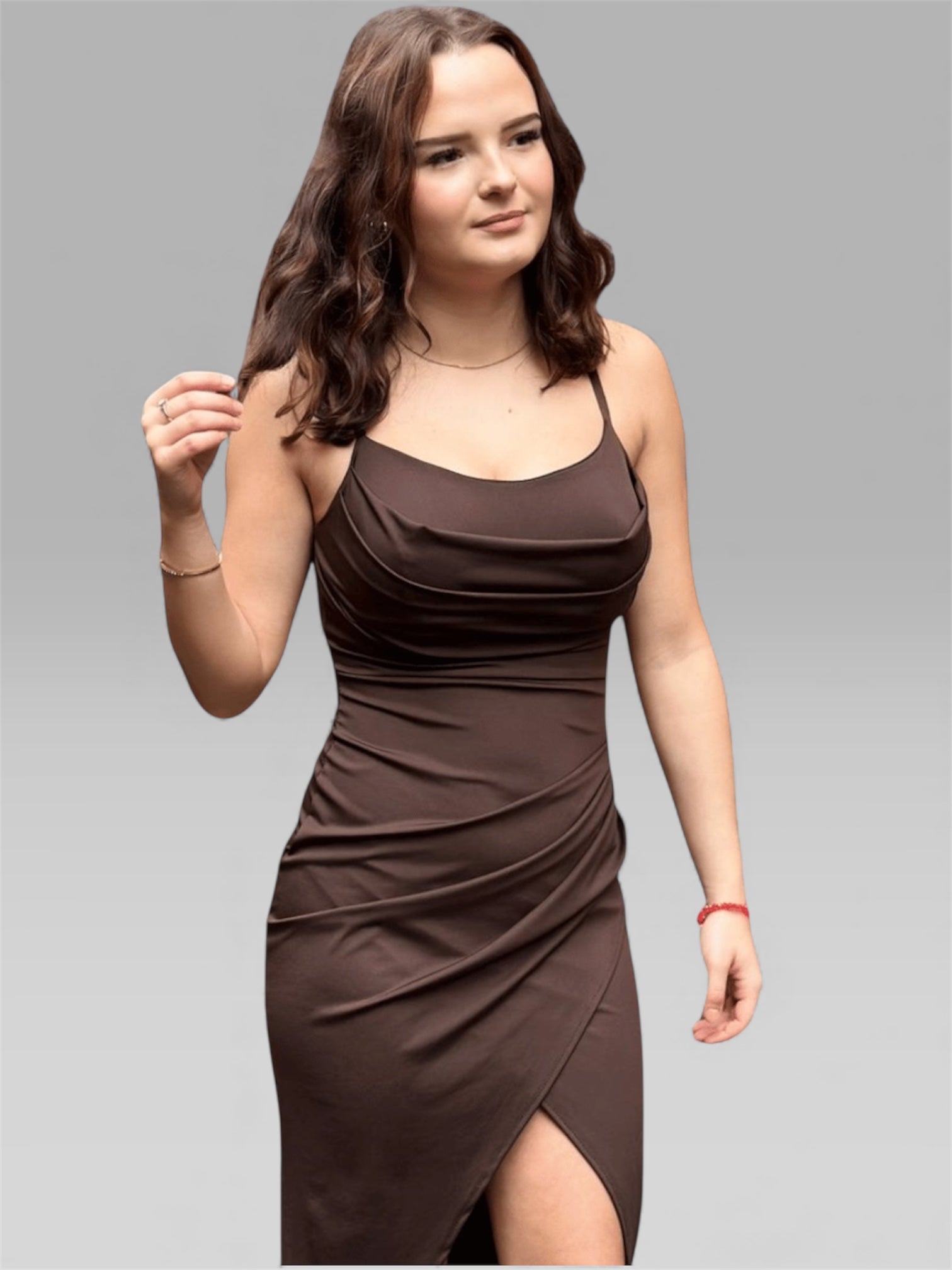 Midikleid LANA mit Schlitz