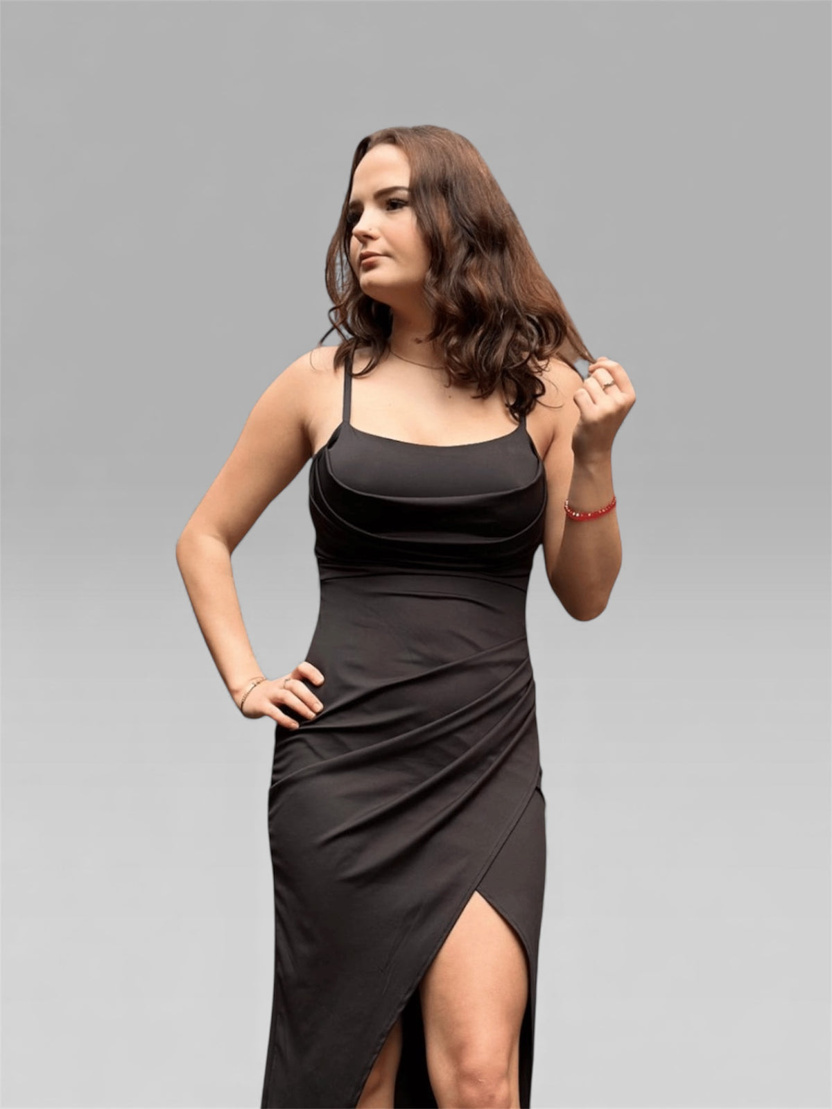 Midikleid LANA mit Schlitz