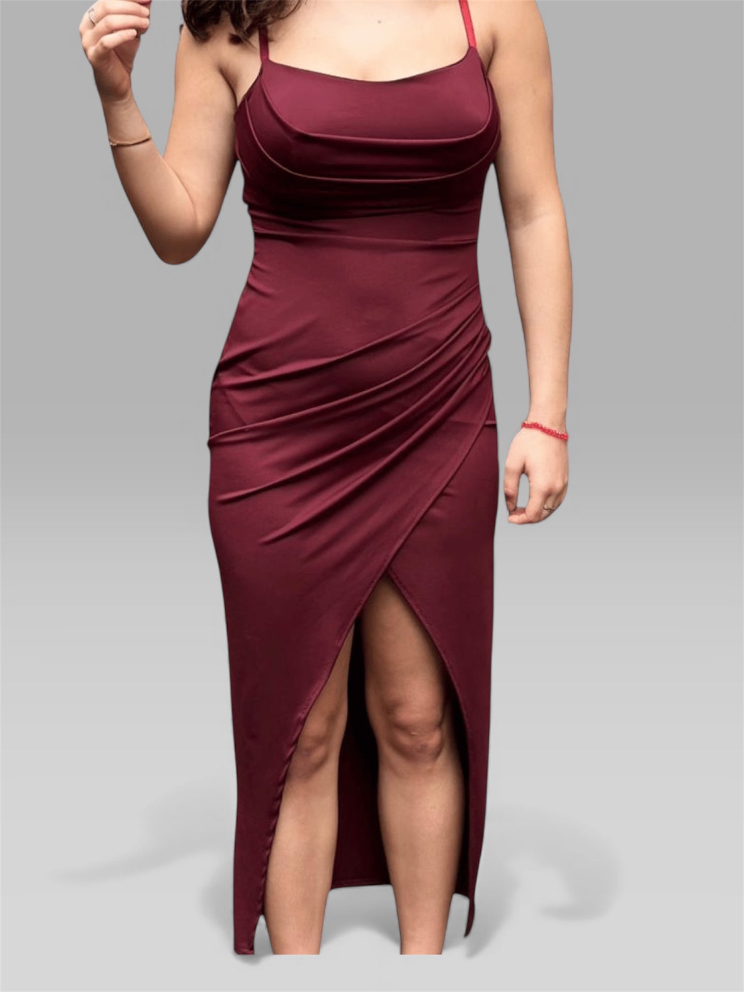 Midikleid LANA mit Schlitz