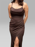 Midi Dress LANA – Elegantes Kleid mit Schlitz | Mara Mara