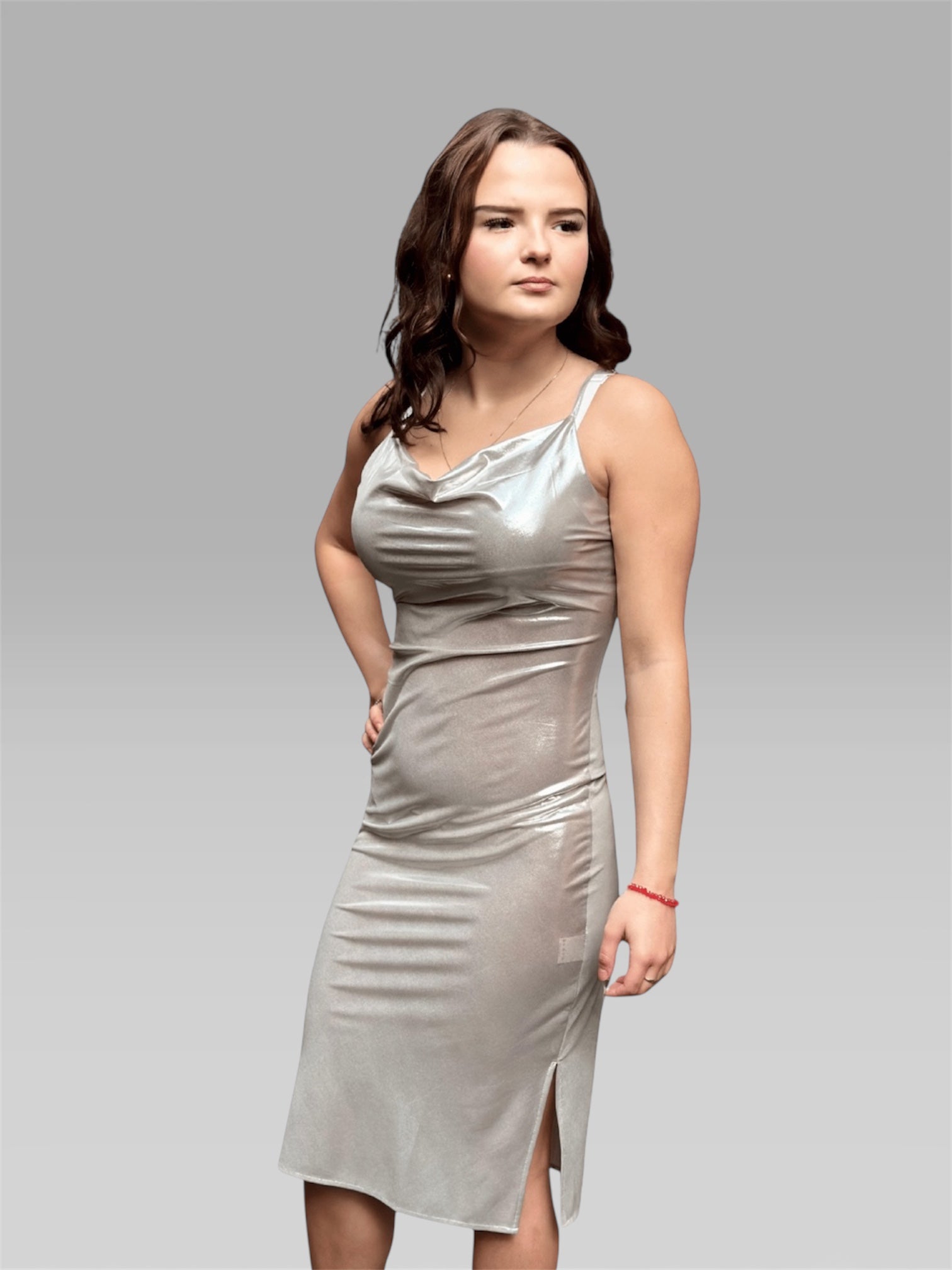 Elegantes Komfort-Midikleid