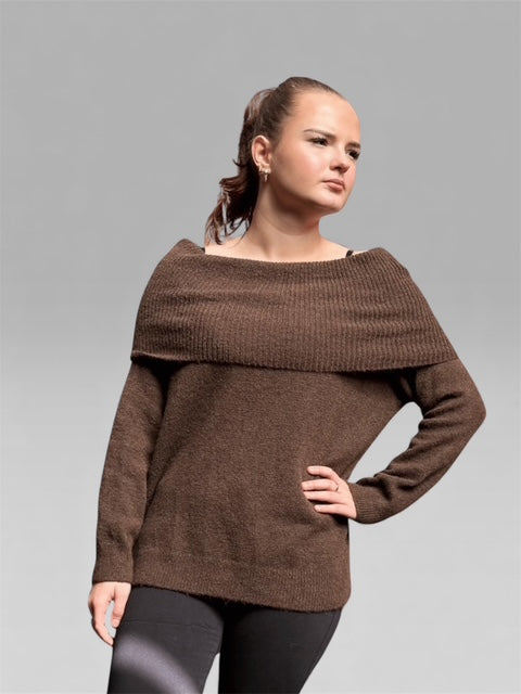 Niki Off-Shoulder-Pullover