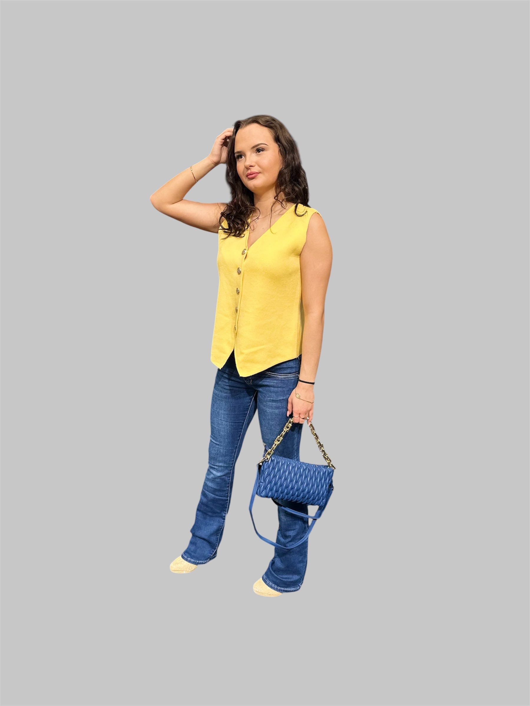 Top „Julia“ (fein bestickt, verschiedene Farben, Einheitsgröße)