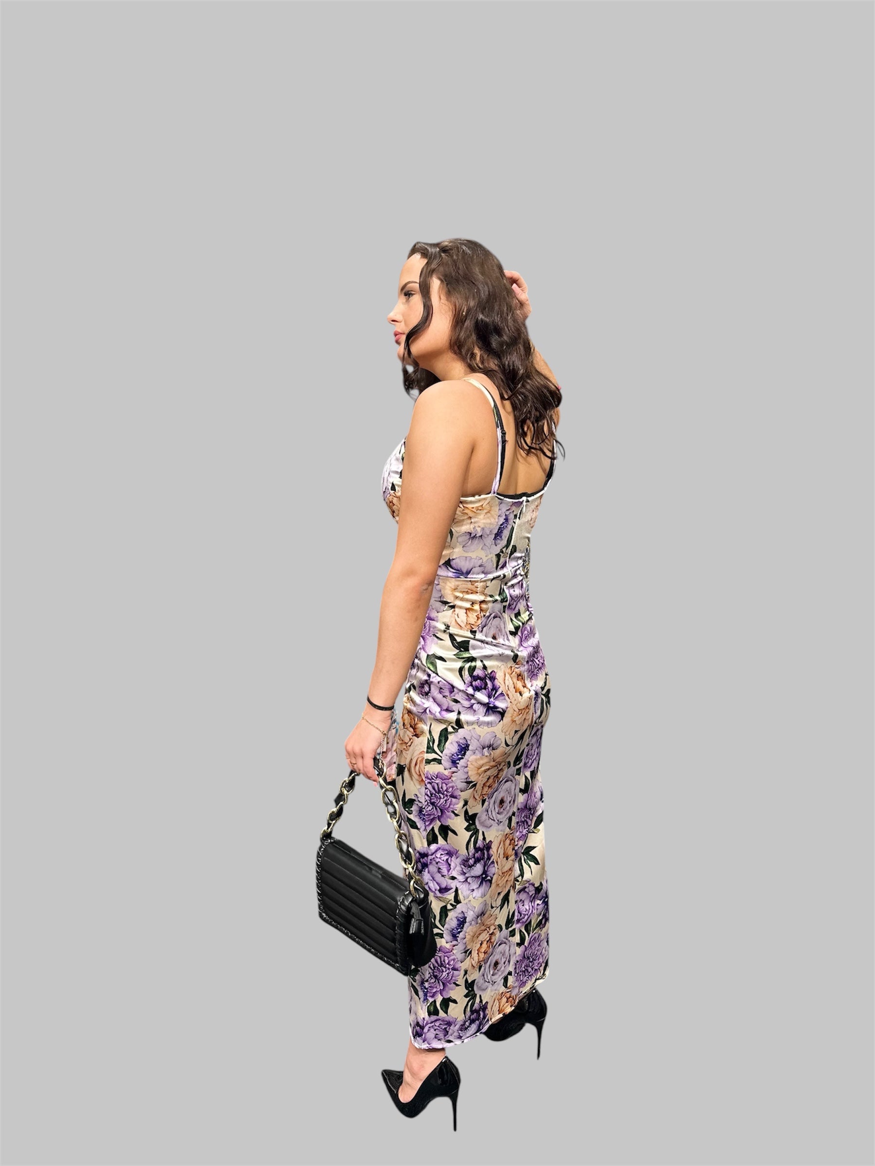 Kleid Nele – Blumenmuster (Einheitsgröße)