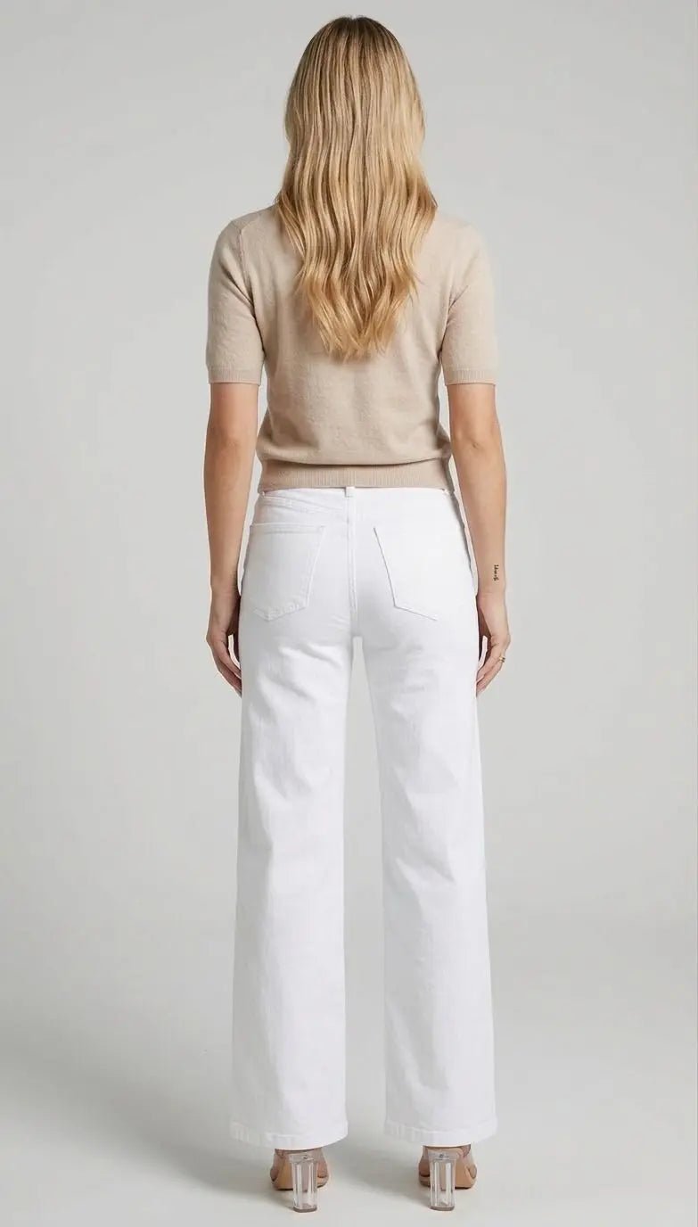 Betty dad fit white jeans 