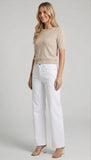 Betty dad fit white jeans 